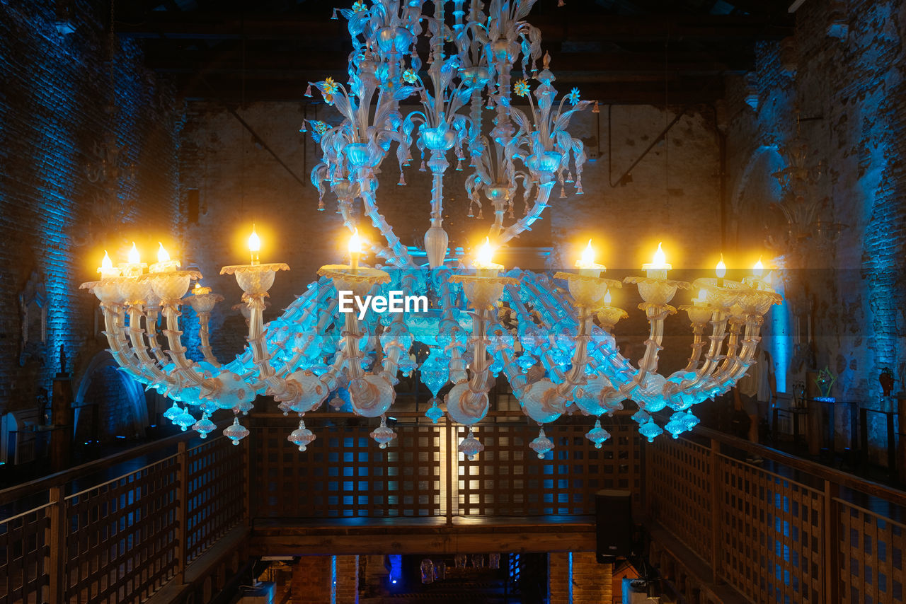 illuminated, decoration, christmas lights, lighting equipment, light, celebration, night, christmas decoration, architecture, holiday, lighting, hanging, christmas, tradition, interior design, no people, built structure, event, blue, glowing, chandelier, nature