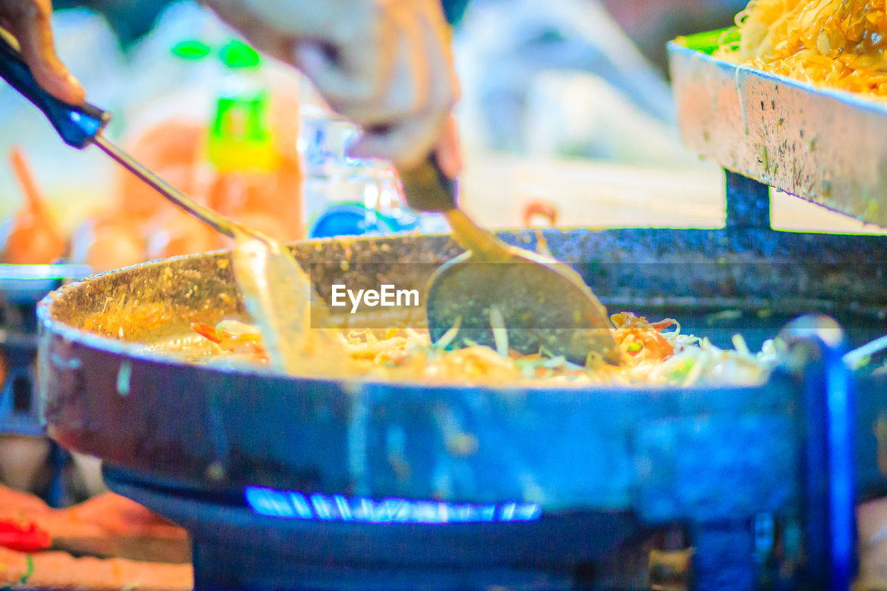 CLOSE-UP OF FOOD AT MARKET STALL