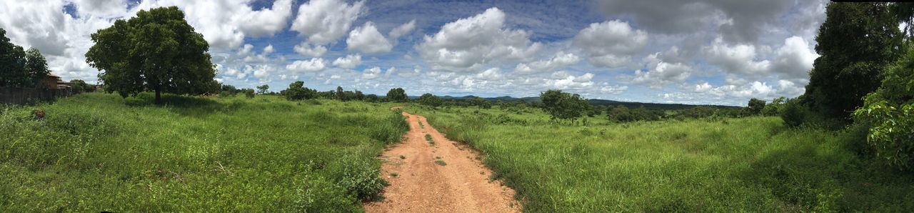 Panoramic view of landscape against sky