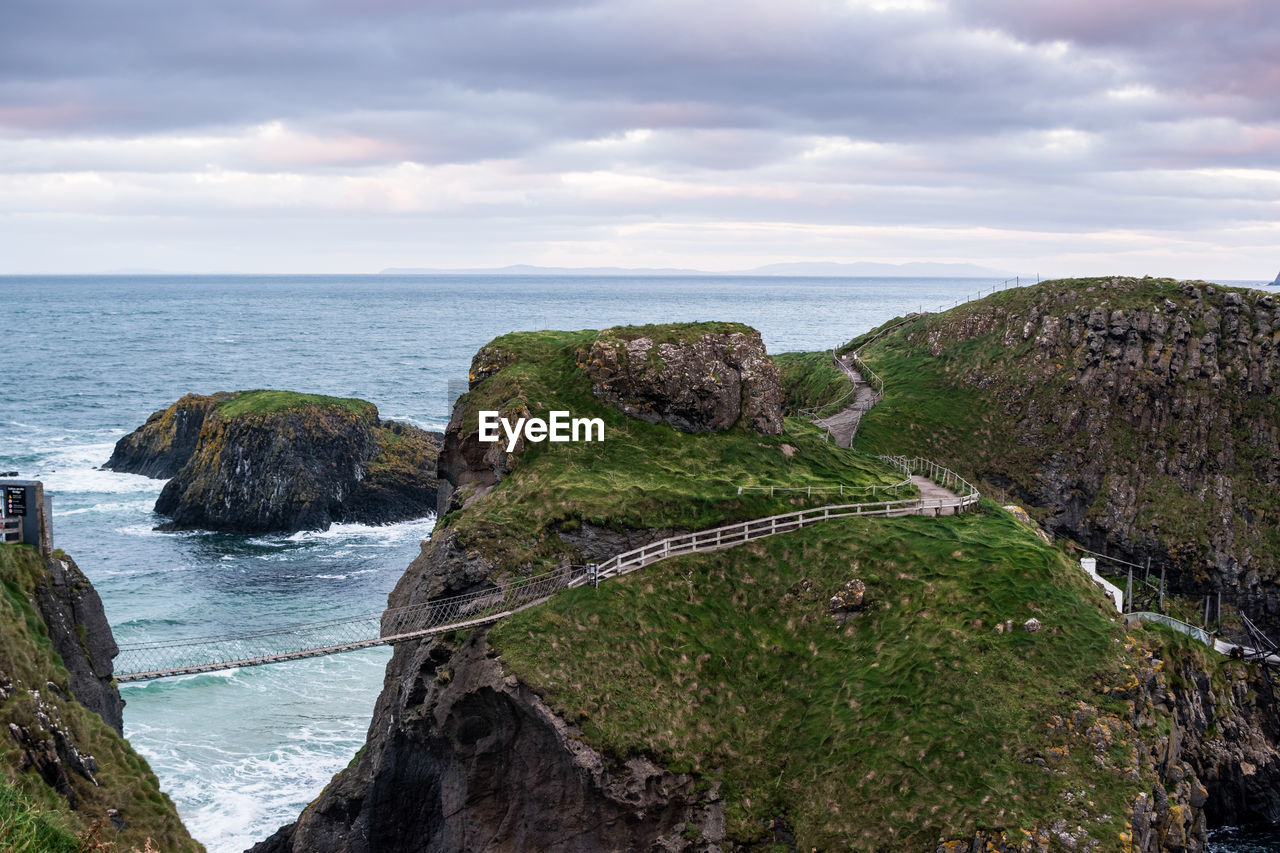 CLIFF BY SEA AGAINST SKY