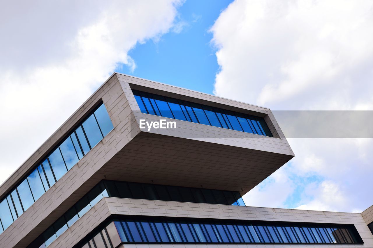 Low angle view of building against sky