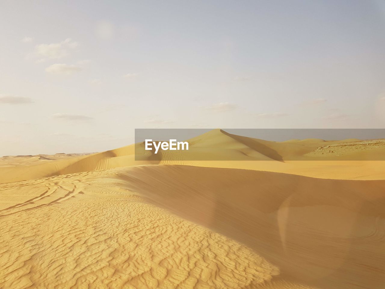 SCENIC VIEW OF SAND DUNE AGAINST SKY