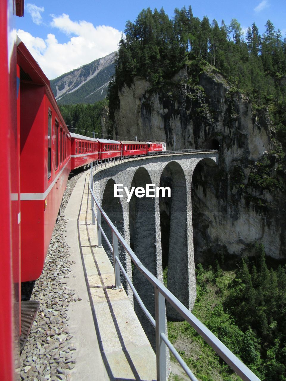 RAILROAD TRACKS BY BRIDGE AGAINST SKY