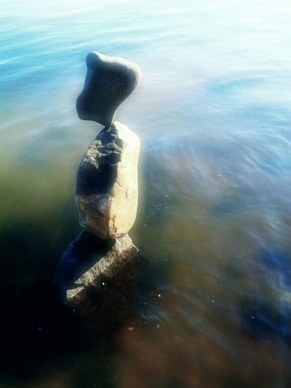 VIEW OF ROCKS IN WATER