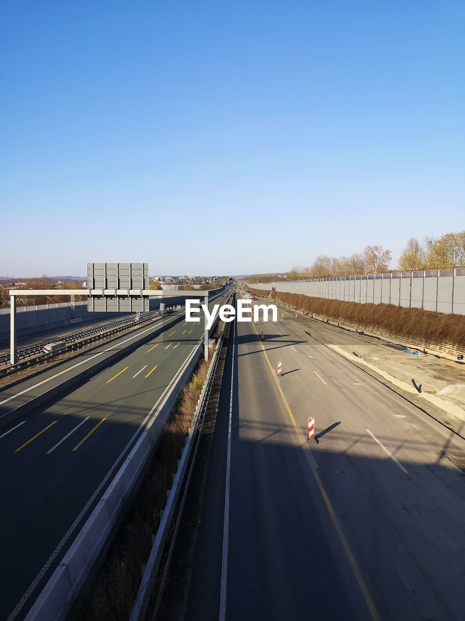 HIGHWAY AGAINST CLEAR SKY