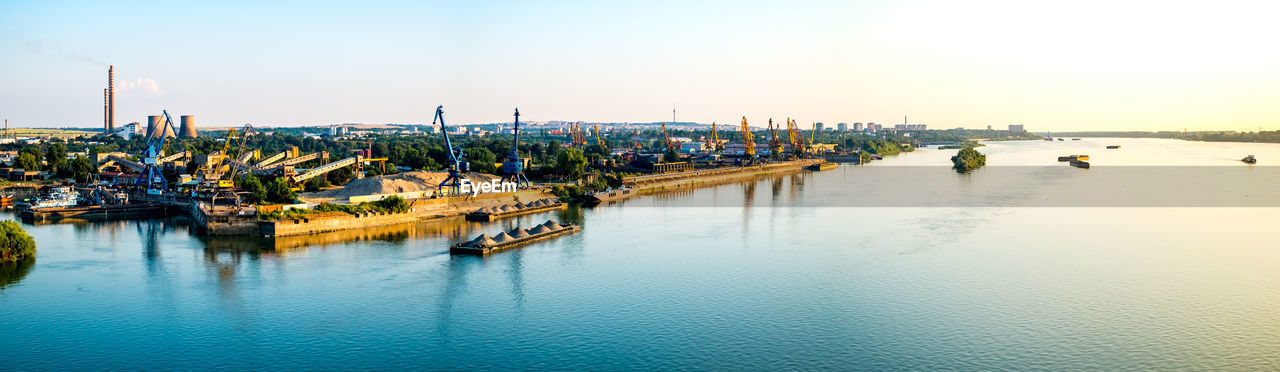 Panoramic view over the ruse city, bulgaria