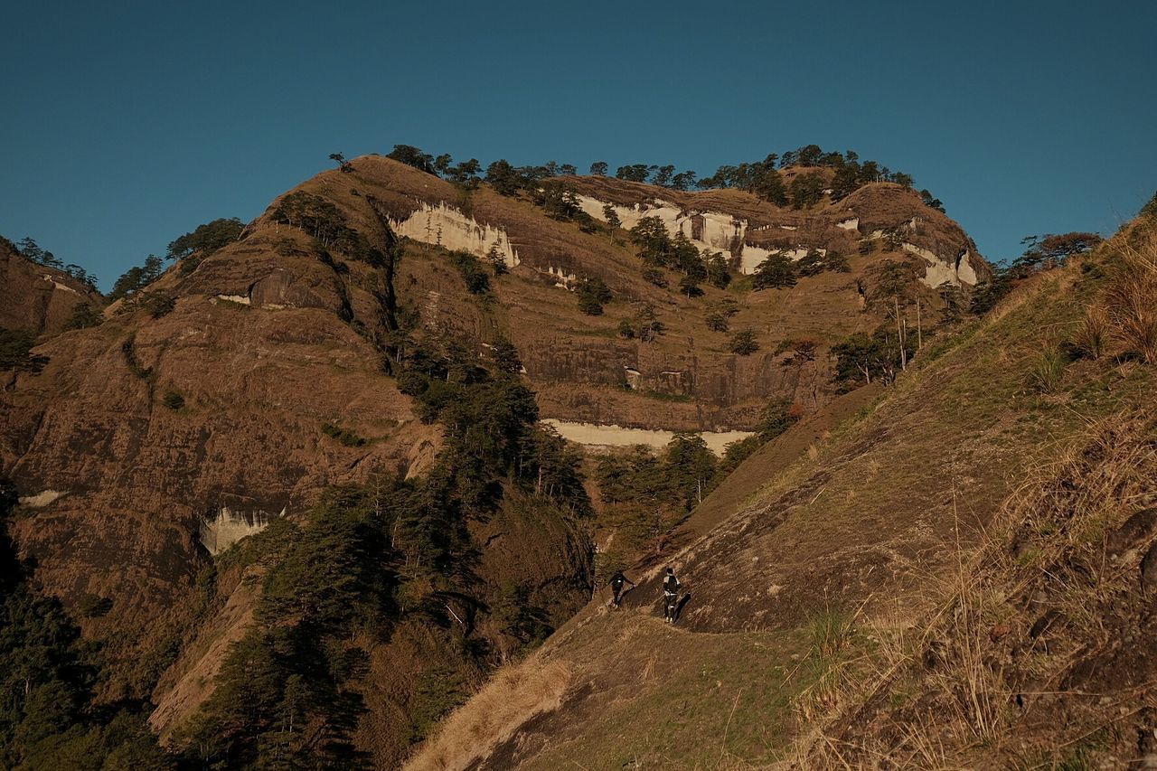 SCENIC VIEW OF MOUNTAIN AGAINST CLEAR SKY