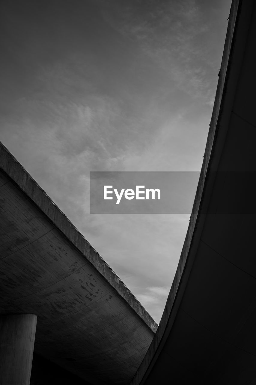 Low angle view of bridge against sky