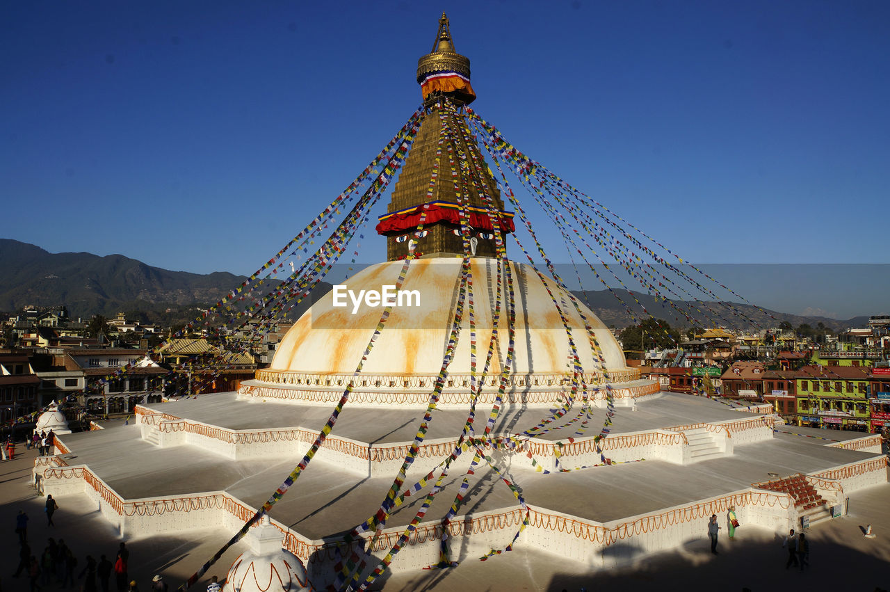 View of stupa against sky