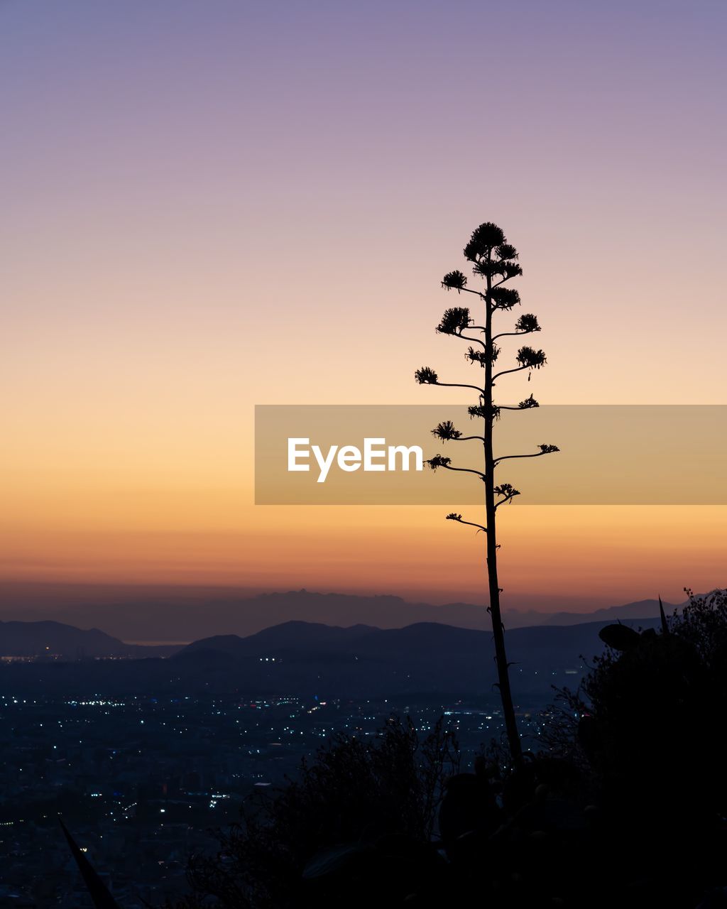 SCENIC VIEW OF SUNSET OVER CITY