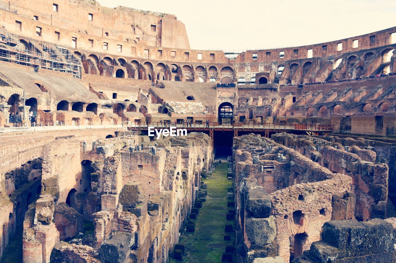 Panoramic view of the colosseum, rome, italy