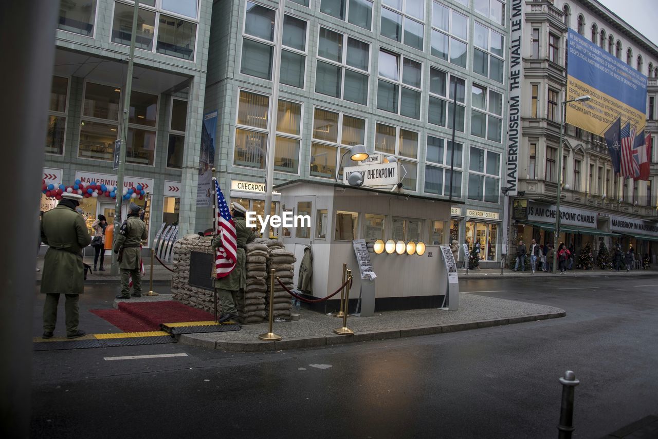 CROWD ON STREET IN CITY