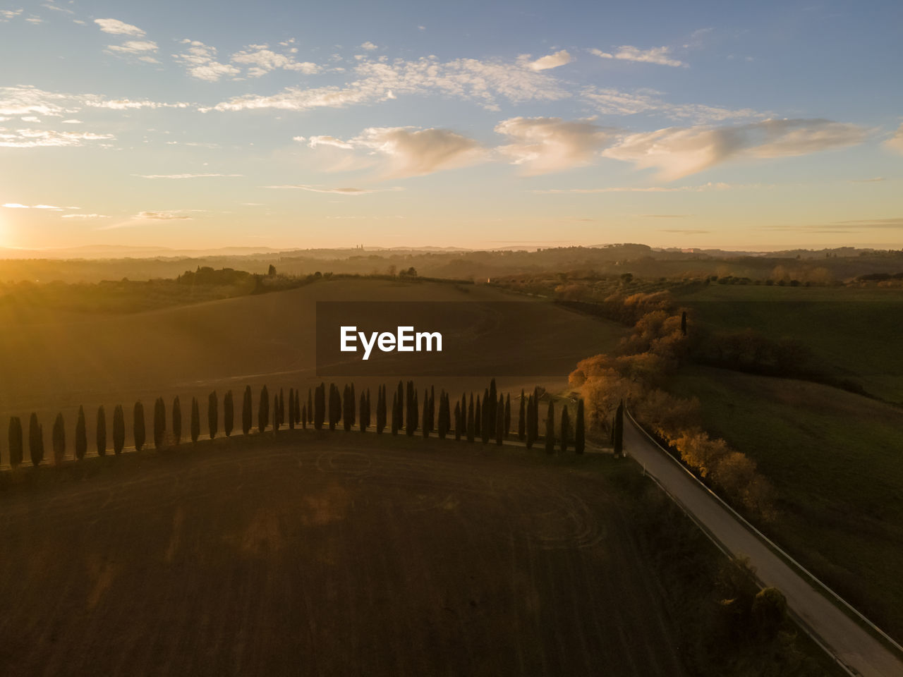 SCENIC VIEW OF LANDSCAPE DURING SUNSET