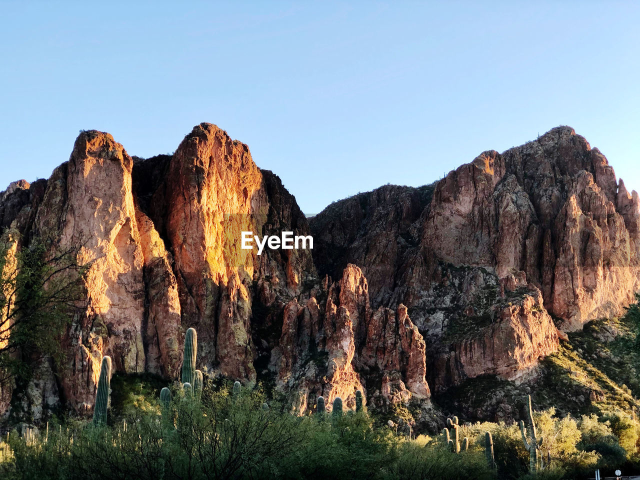 Superstition mountains in superstition wilderness located east of the phoenix metropolitan area