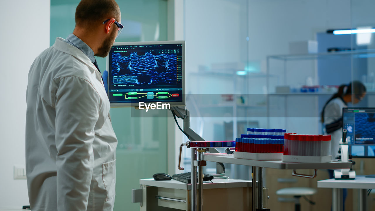 Scientist working in laboratory