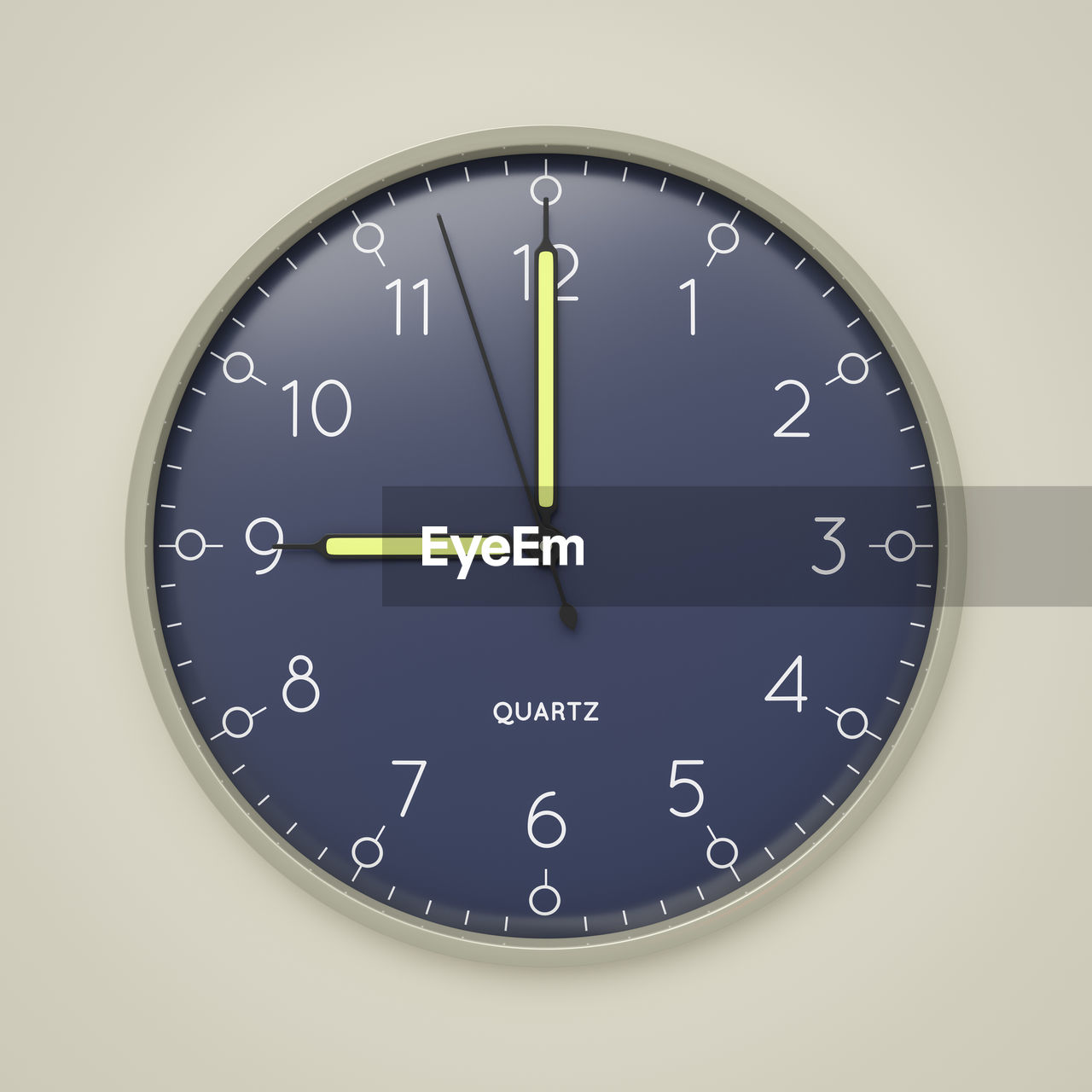 CLOSE-UP OF CLOCK OVER WHITE BACKGROUND