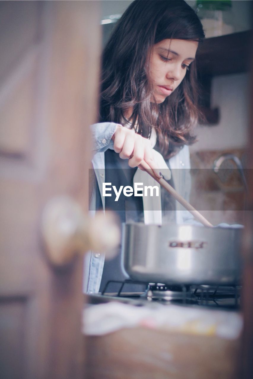 Woman cooking