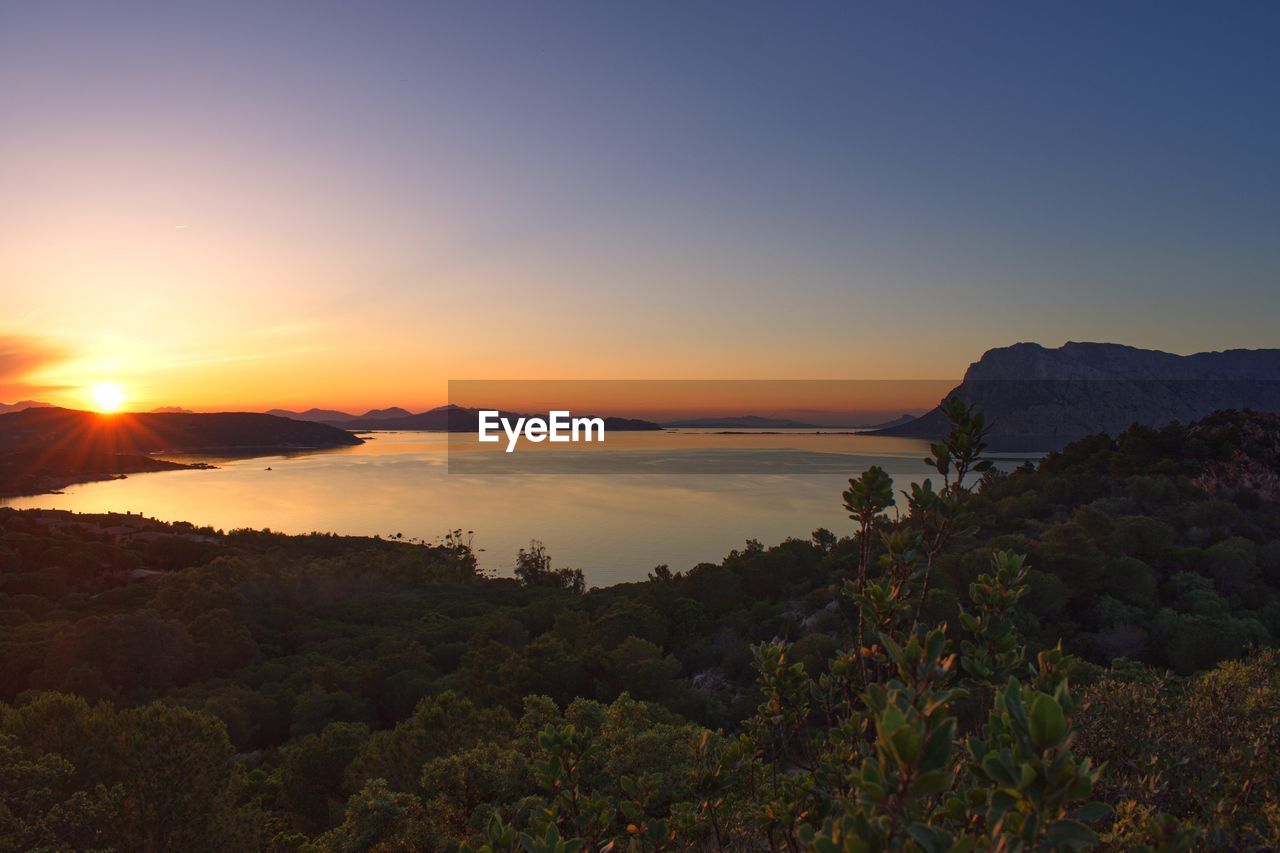 SCENIC VIEW OF SEA DURING SUNSET