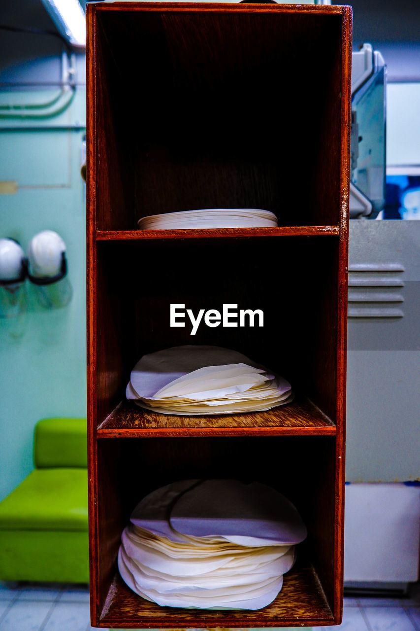 CLOSE-UP OF EMPTY SEATS IN KITCHEN