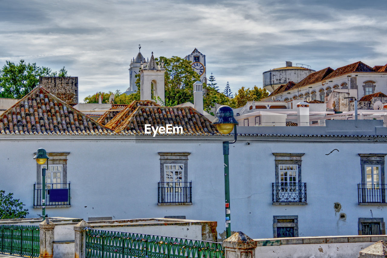 Tavira city view from the roman bridge