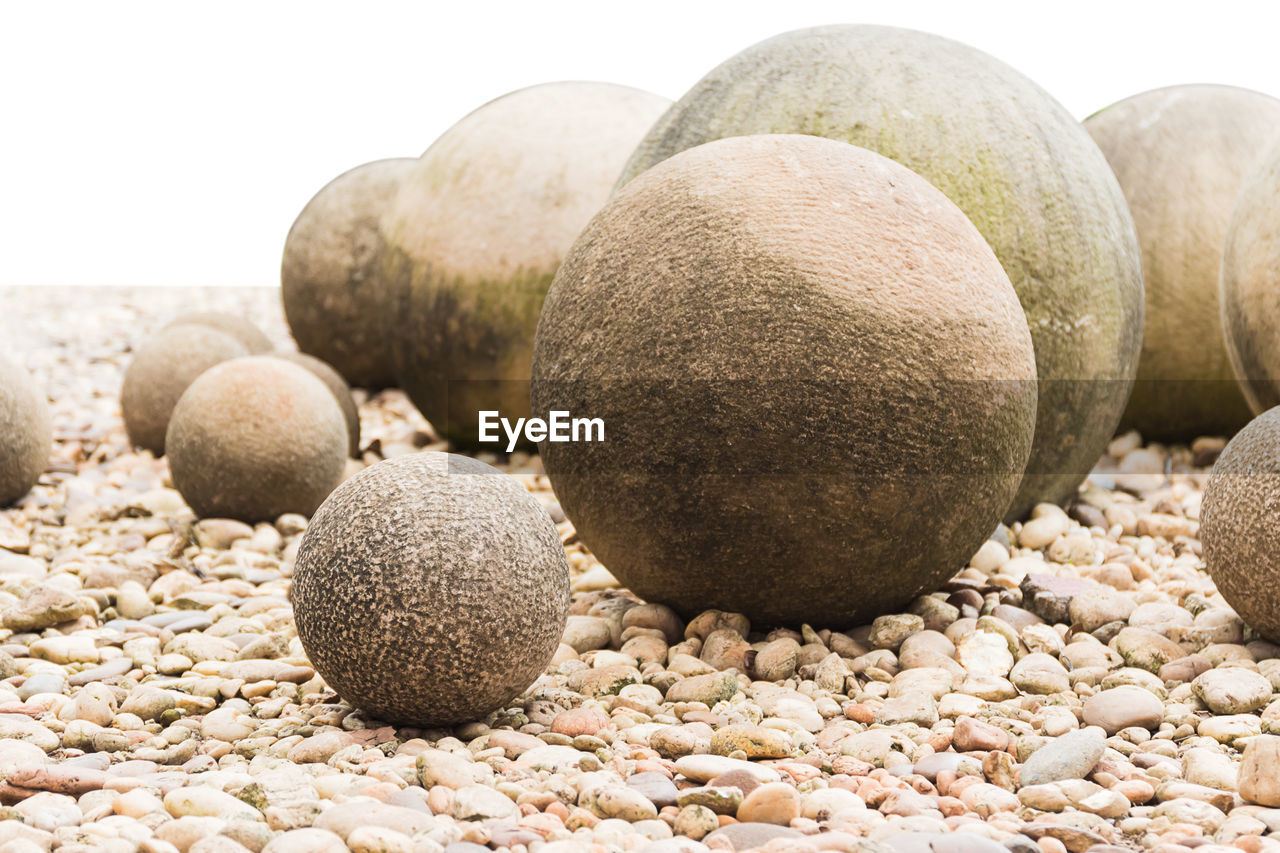 Close-up of stones on rocks