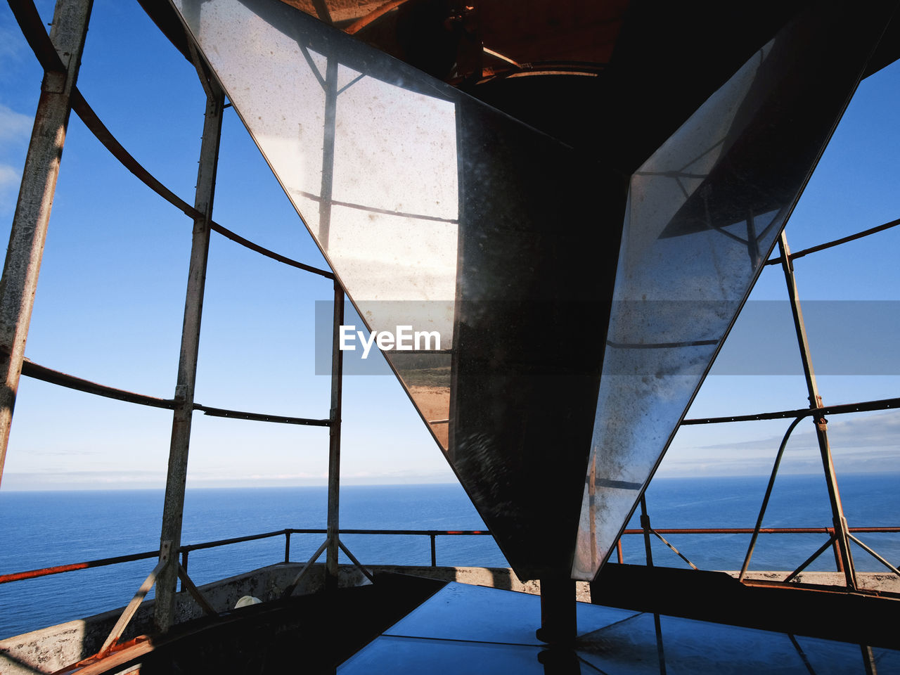 Rubjerg Knude Fyr - an old lighthouse within a wandering sand dune between Lønstrup and Løkken. Because it stood near the cliff, it would soon collapse. In October 2019, however, it was successfully transferred 70 meters into the interior, so that it is now out of danger. Architecture Reflection Sea Water Sky Mirror Denmark Lighthouse Mirror Reflection Metal Guidance Rubjerg Knude Hjørring Lighting Equipment Built Structure Rubjerg Knude Fyr Shifting Sand Dune