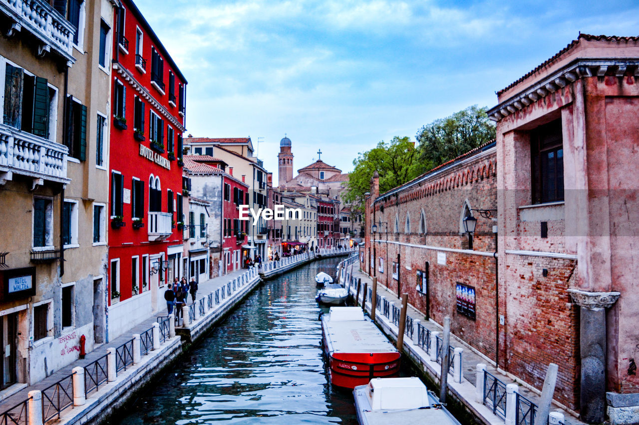 canal amidst buildings