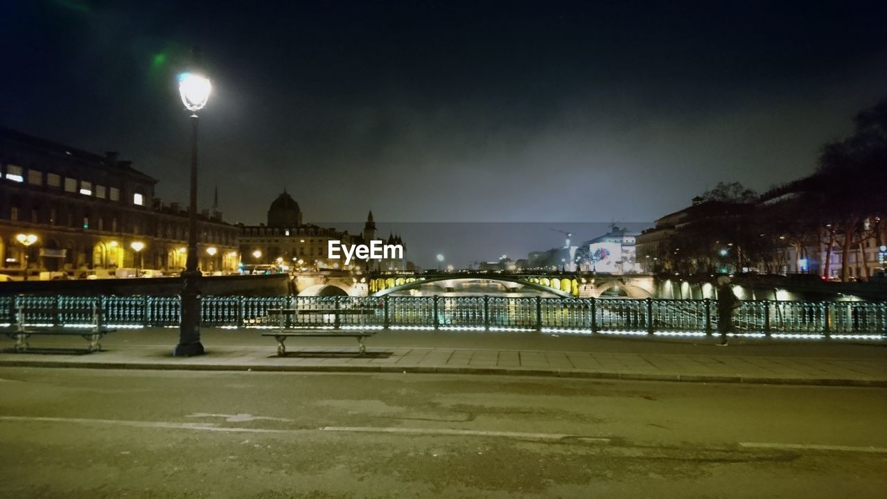 ILLUMINATED CITY AT NIGHT