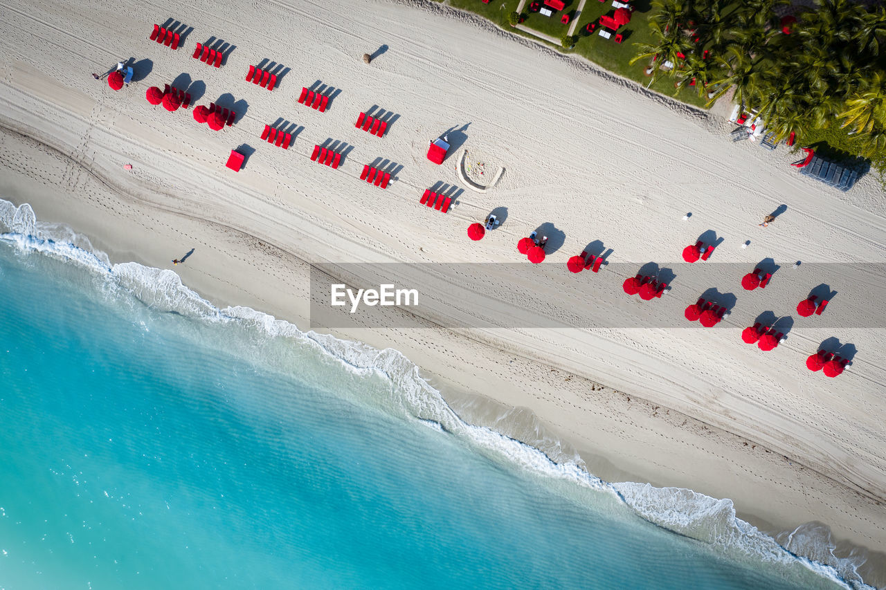 Aerial view of beach