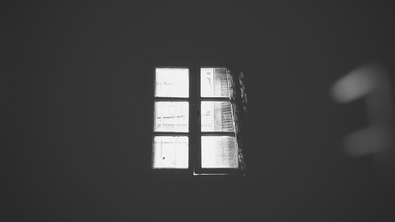 Closed window of home