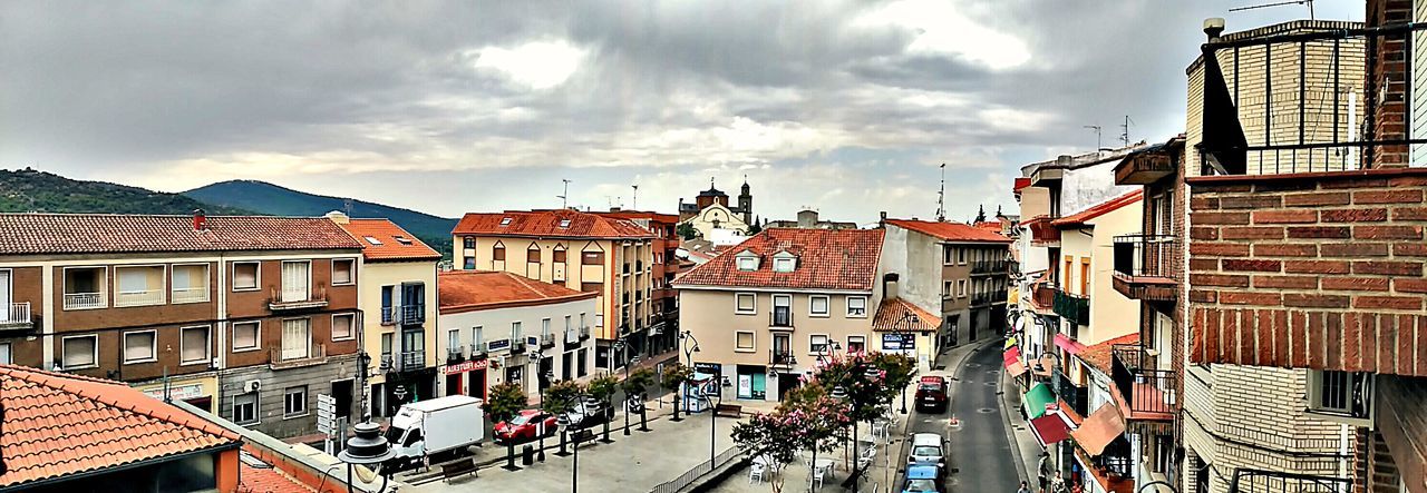 Panoramic view of city against sky