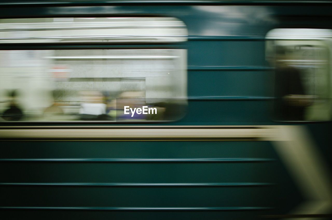 BLURRED MOTION OF TRAIN