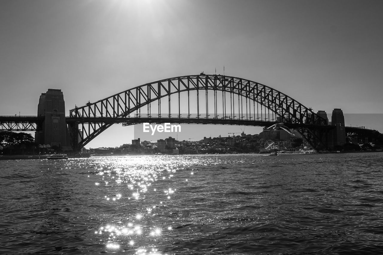 View of bridge over river