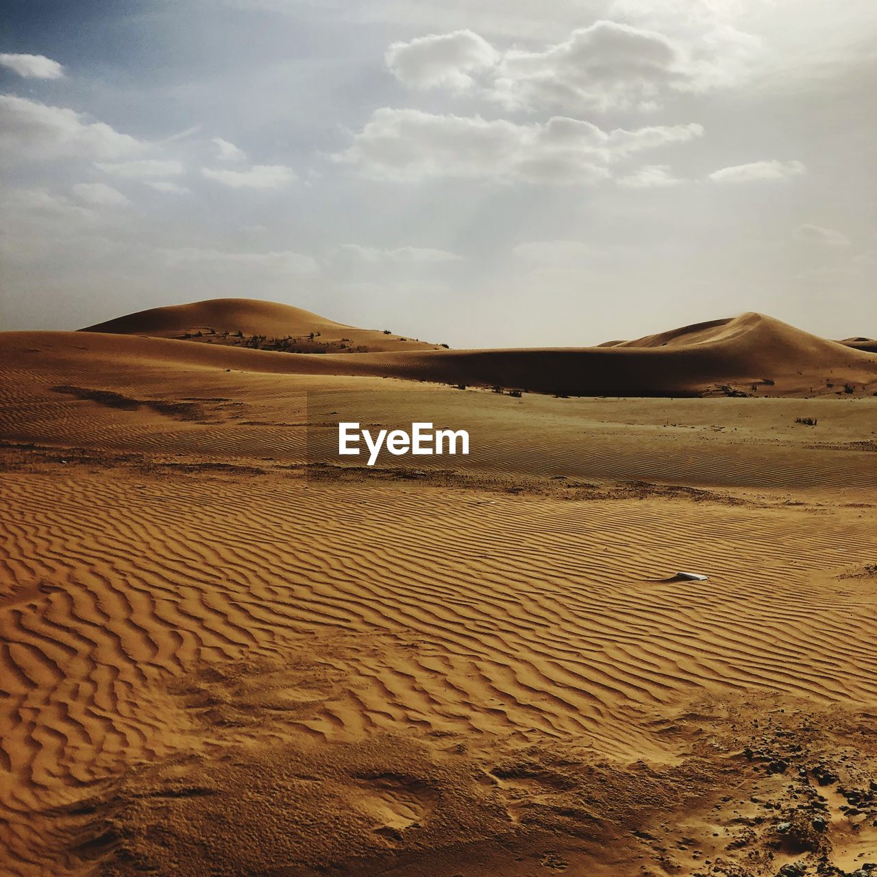 Scenic view of desert against sky