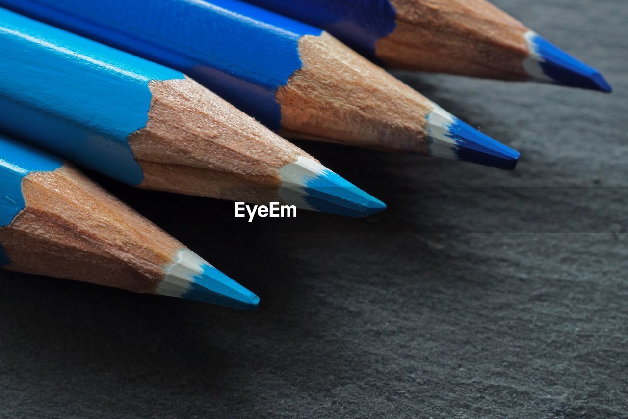 Close-up of colored pencils