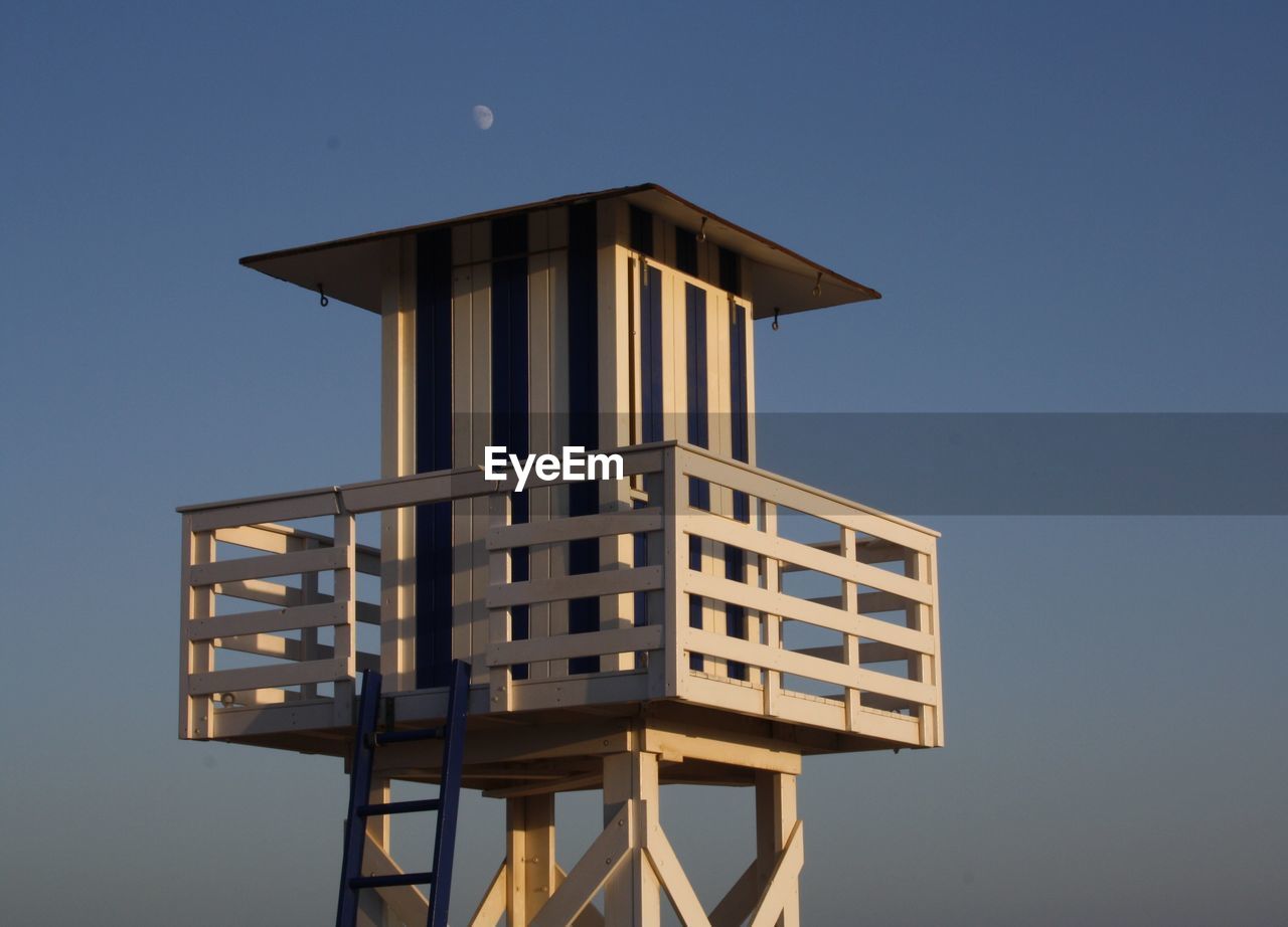 Lifeguard watch tower on a beach in southern spain