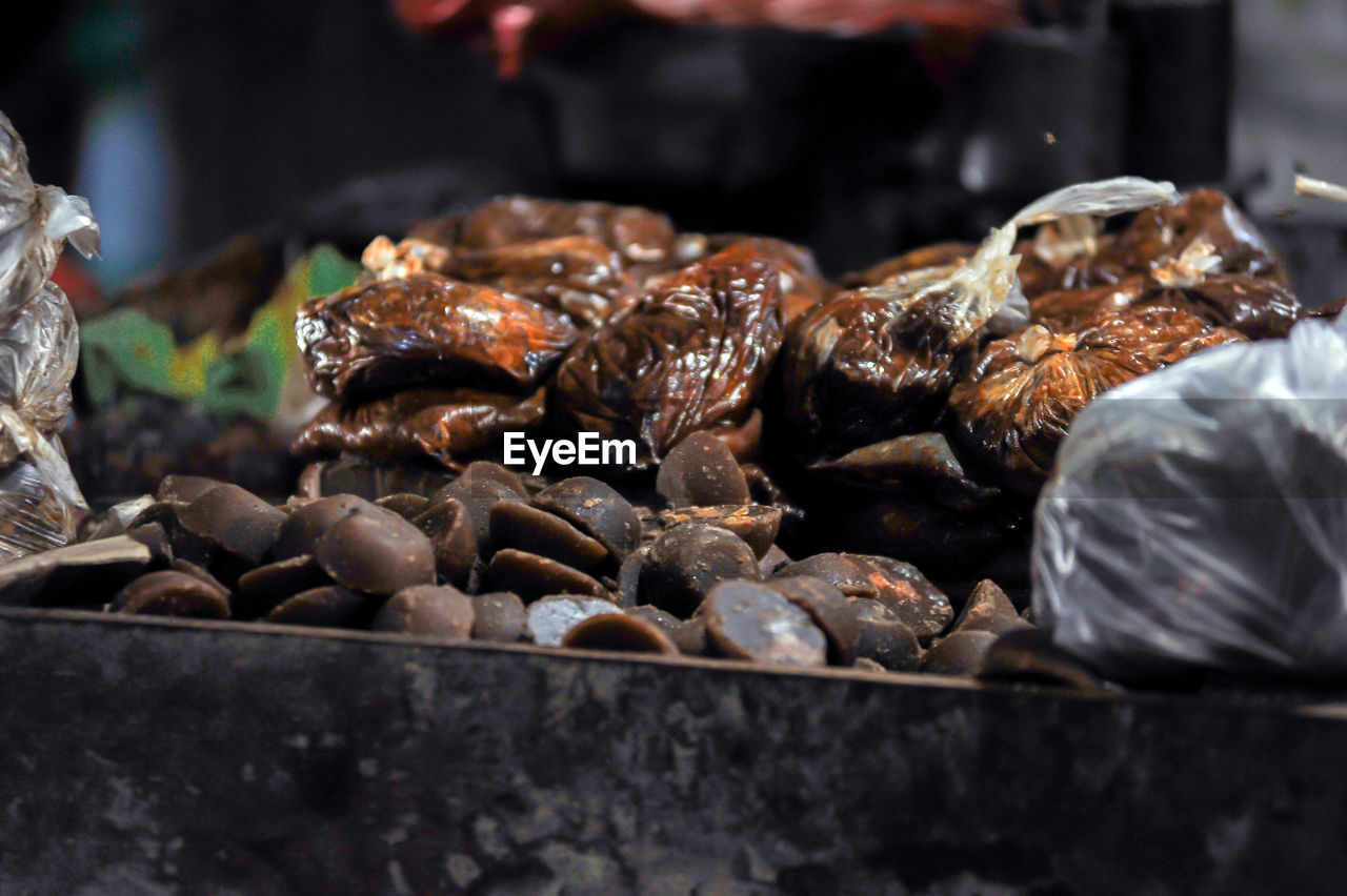 Close-up of food for sale