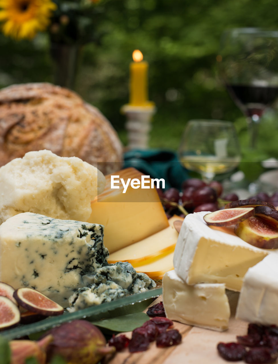 Close-up of cheese against blurred background