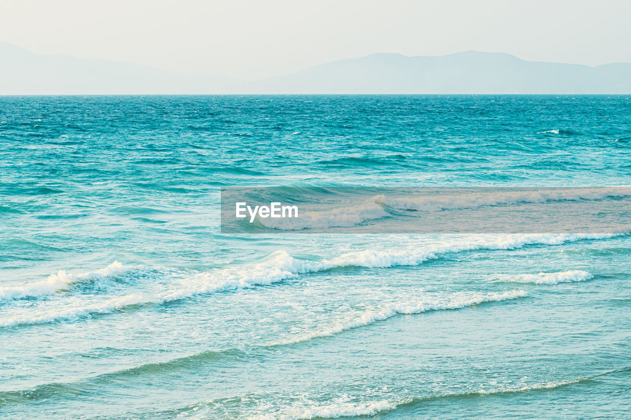 view of sea against clear sky