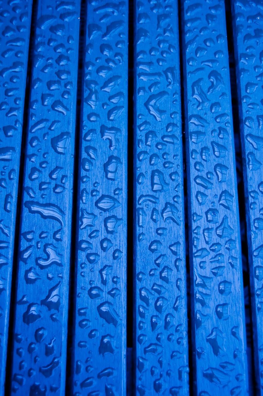 FULL FRAME SHOT OF BLUE TEXTURED