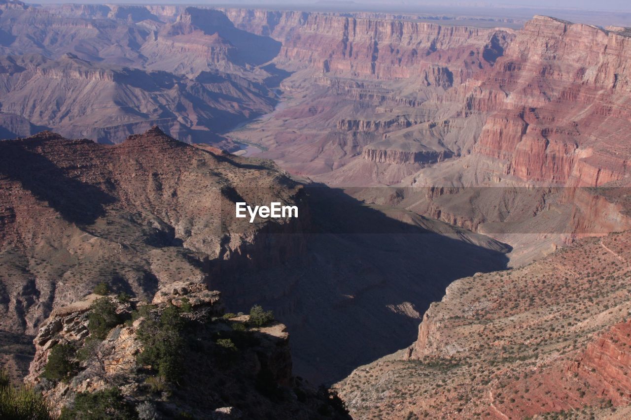 High angle view of mountains