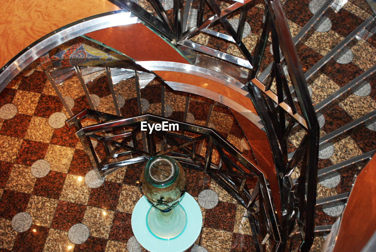 HIGH ANGLE VIEW OF FOOD ON TABLE AT HOME