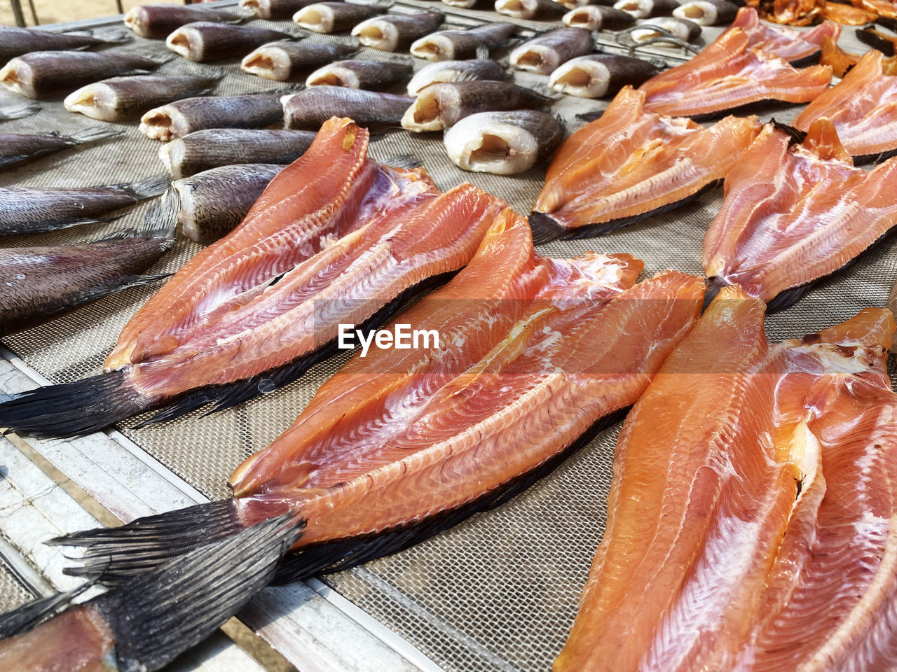 seafood, food, freshness, food and drink, fish, for sale, raw food, market, no people, high angle view, retail, animal, still life, meat, wellbeing, healthy eating, large group of objects, fish market, abundance, close-up, fishing industry, variation, fishing, day, market stall, cuisine, business