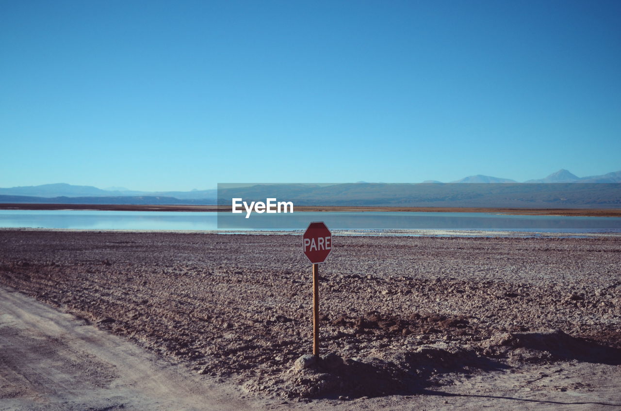 Scenic view of mountains against clear sky