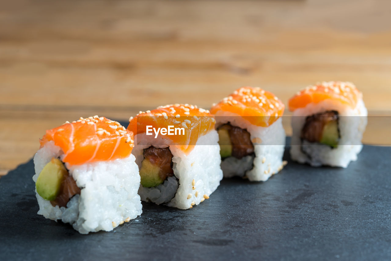 Close-up of sushi