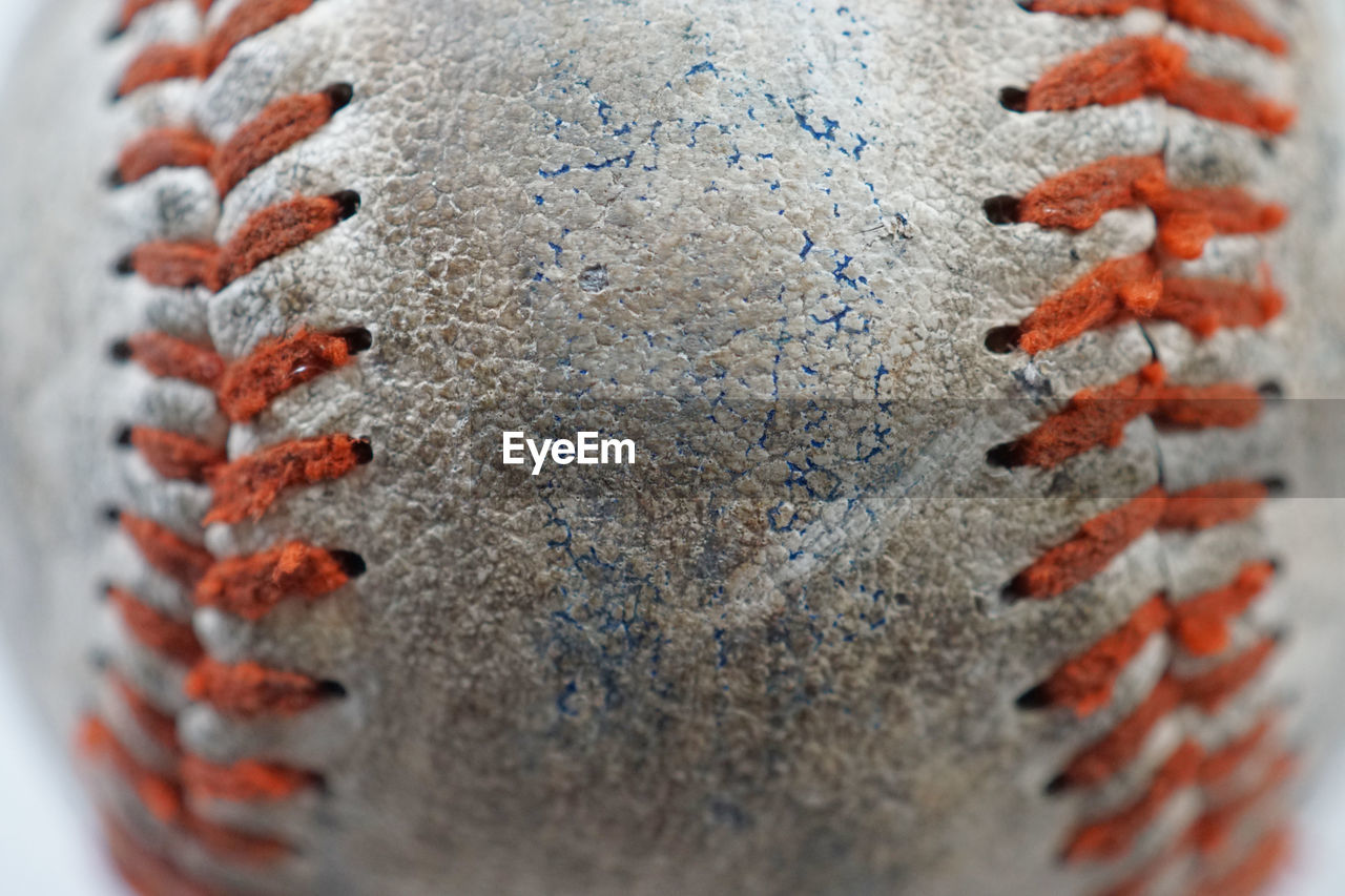 Close-up equipment on baseball