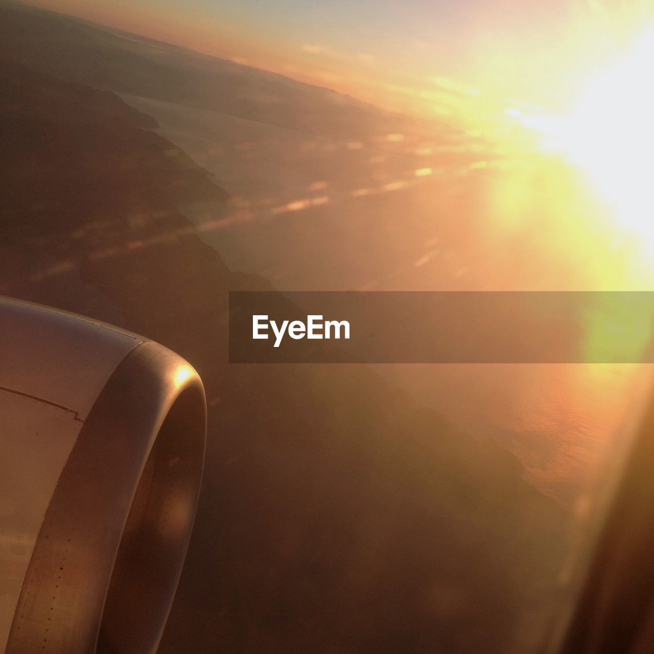 Scenic landscape seen from airplane