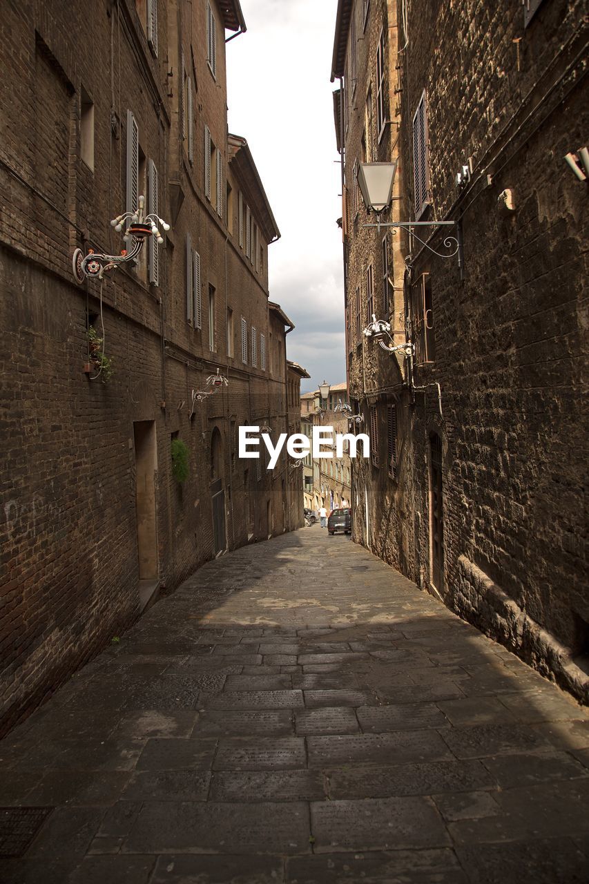 NARROW ALLEY ALONG BUILDINGS