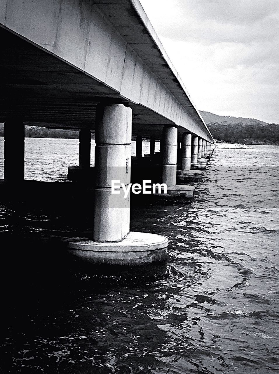 Bridge over river against sky