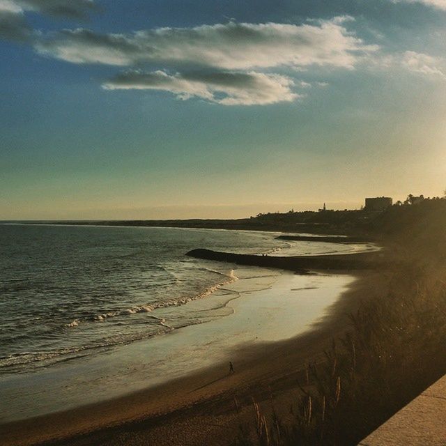 VIEW OF SEA AT SUNSET